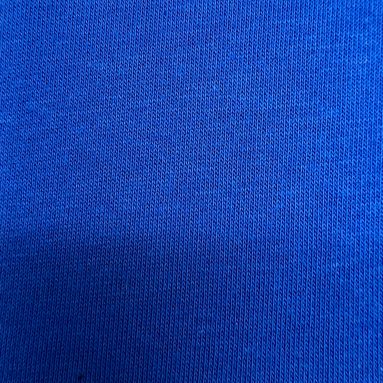 Royal Blue Polyester-Cotton Fleece Fabric para sa mga sweatshirt, hoodies, at kaswal na damit